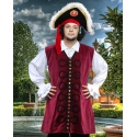 Pirátský kostým-Vesta Blackbeard