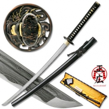 Damascus Serpent Katana