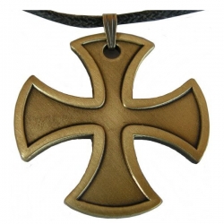 Templářský kříž-bronz