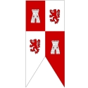 Středověký Prapor Kastilie a Leon