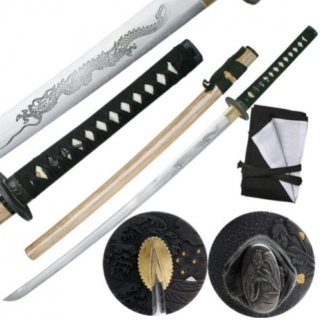 Tatsu Katana-Přírodní Saya