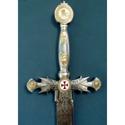 Meč Templářský Zdobený