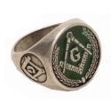 Zednářský Prsten Zelený