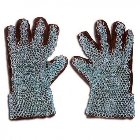 Rytířské Rukavice Kroužkové