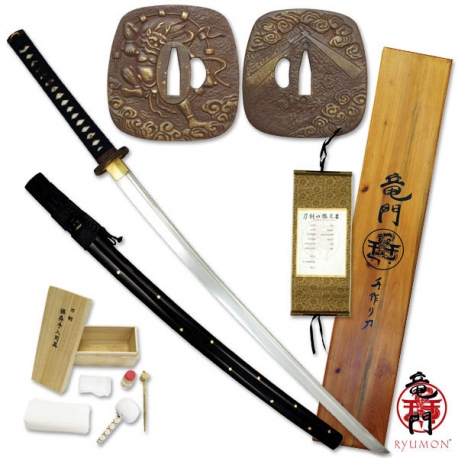Ryumon Raijin Black Samurajská Katana RY-3039B