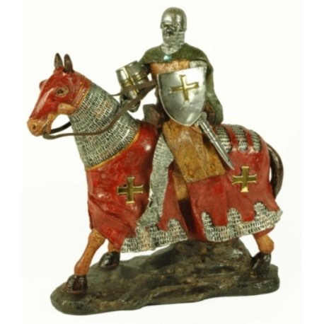 Soška Rytíř Templář na Koni 31cm