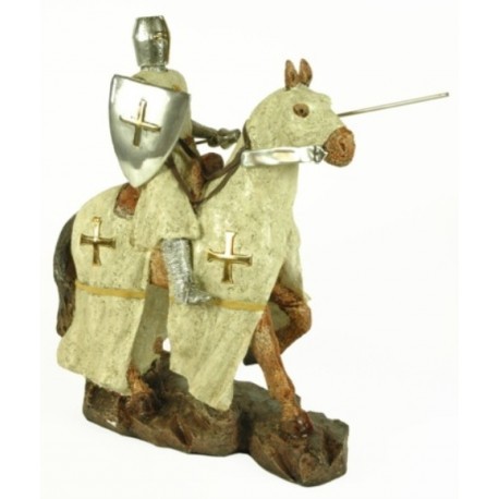 Soška Rytíř Templář na Koni 35 cm