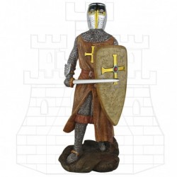Soška Rytíř Templář 42 cm Štít