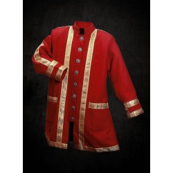 Kabát Vojenský Barokní Červený