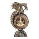 Steampunk mechanický drak a hodiny