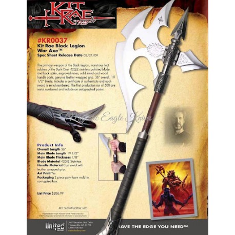 Kit Rae Black Legion War Axe