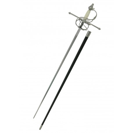 Swept Hilt Rapier bone grip