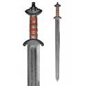 Saxon sword - Saský meč damaškový s pochvou Hanwei