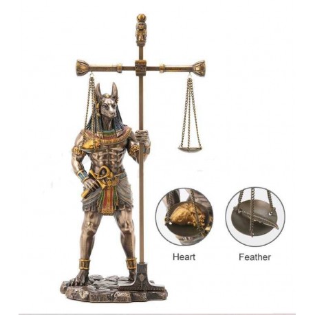 Anubis vážící srdce soška